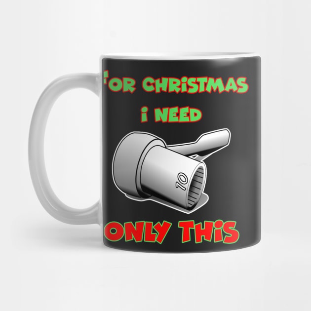 Merry chrismas, car guy, car enthusiast merry chrismas, happy holidays, 10mm socket wrench by CarEnthusast